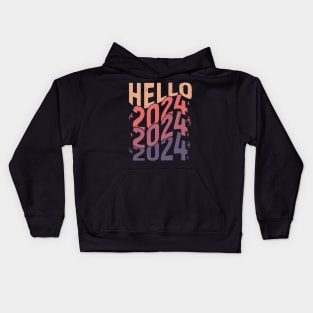 Hello 2024 Kids Hoodie